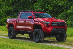 Toyota Tacoma Bed Rack - Rough Country - T-Slot Compatible, Aluminum - '24-'26
